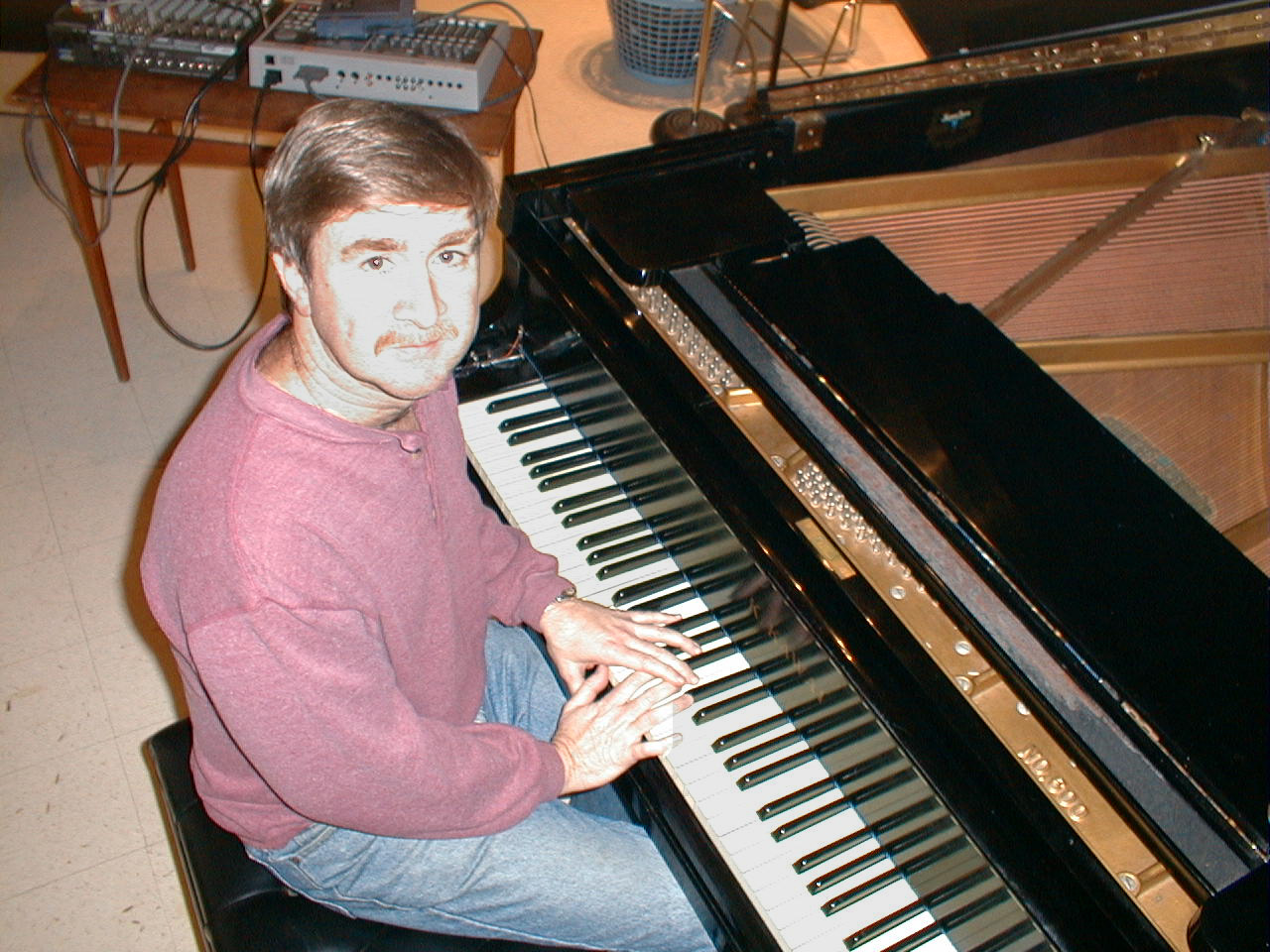 Brian playing piano